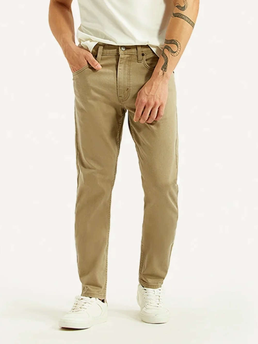 Levi’s Men's 30 x 31 512 Beige Slim Tapered Fit Mid Rise Jeans Classic Fall New
